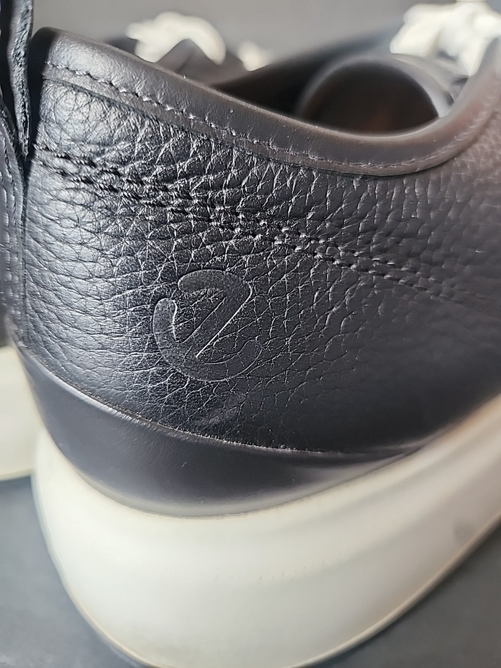 ECCO Mens Street Ace Sneakers Black Leather Comfort Shoes Size US 11-11.5 45 - Picture 5 of 9